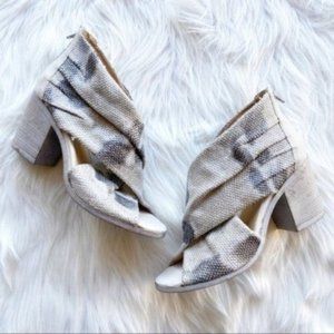 Unity in Diversity Python Cage Stacked Heel Sandal